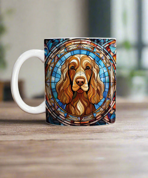 Cocker (Working) Brown Suncatcher Artwork Ceramic Mug